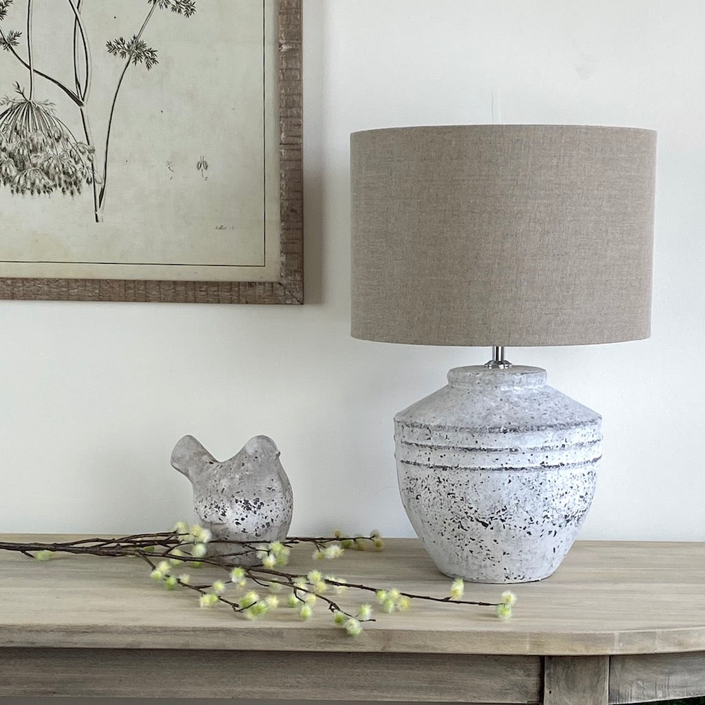 Concrete Grey Table Lamp