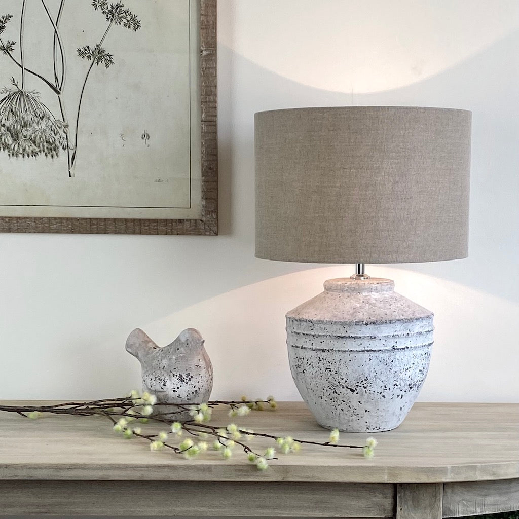 Concrete Grey Table Lamp