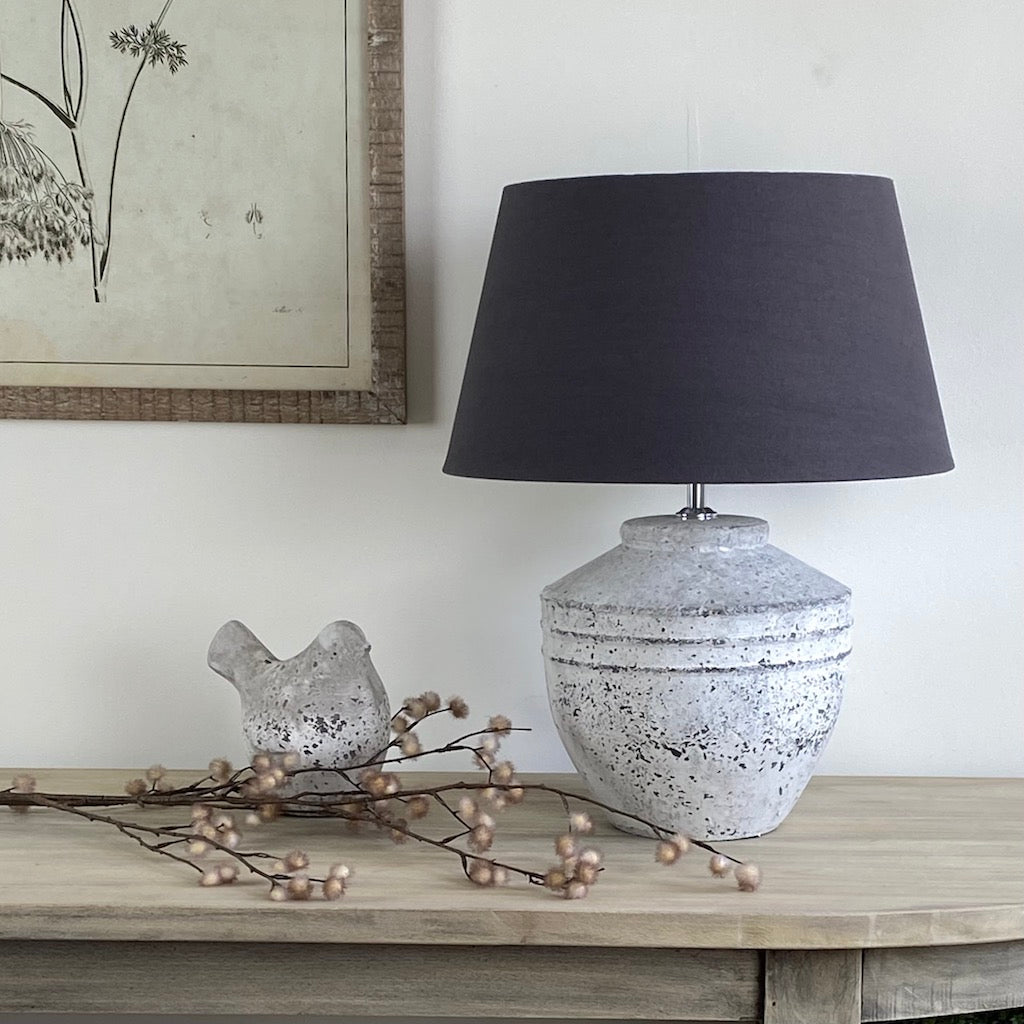 Concrete Grey Table Lamp