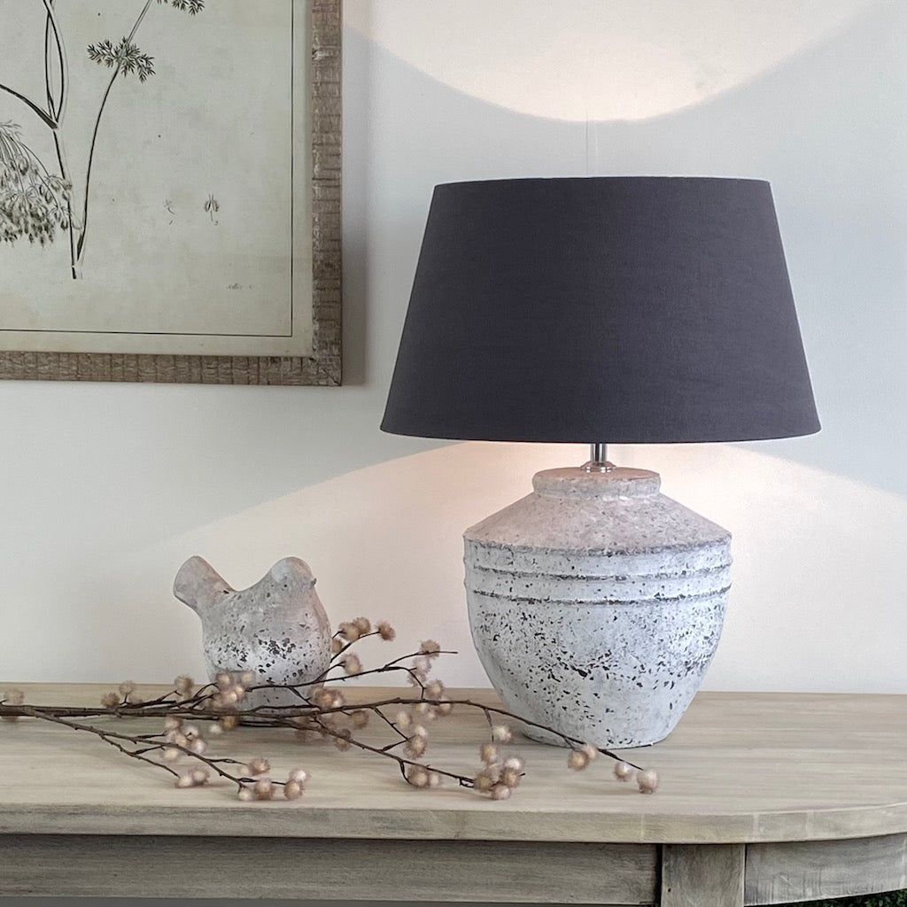 Concrete Grey Table Lamp