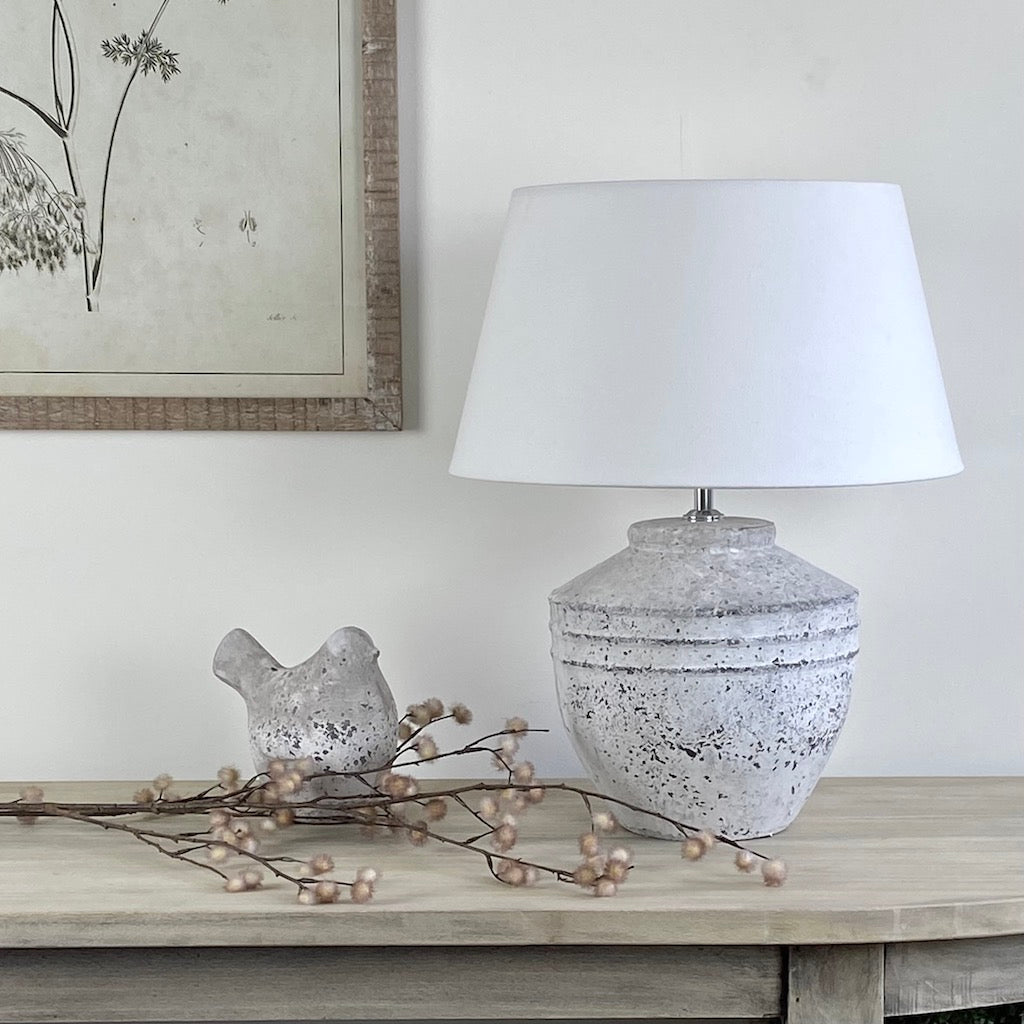 Concrete Grey Table Lamp