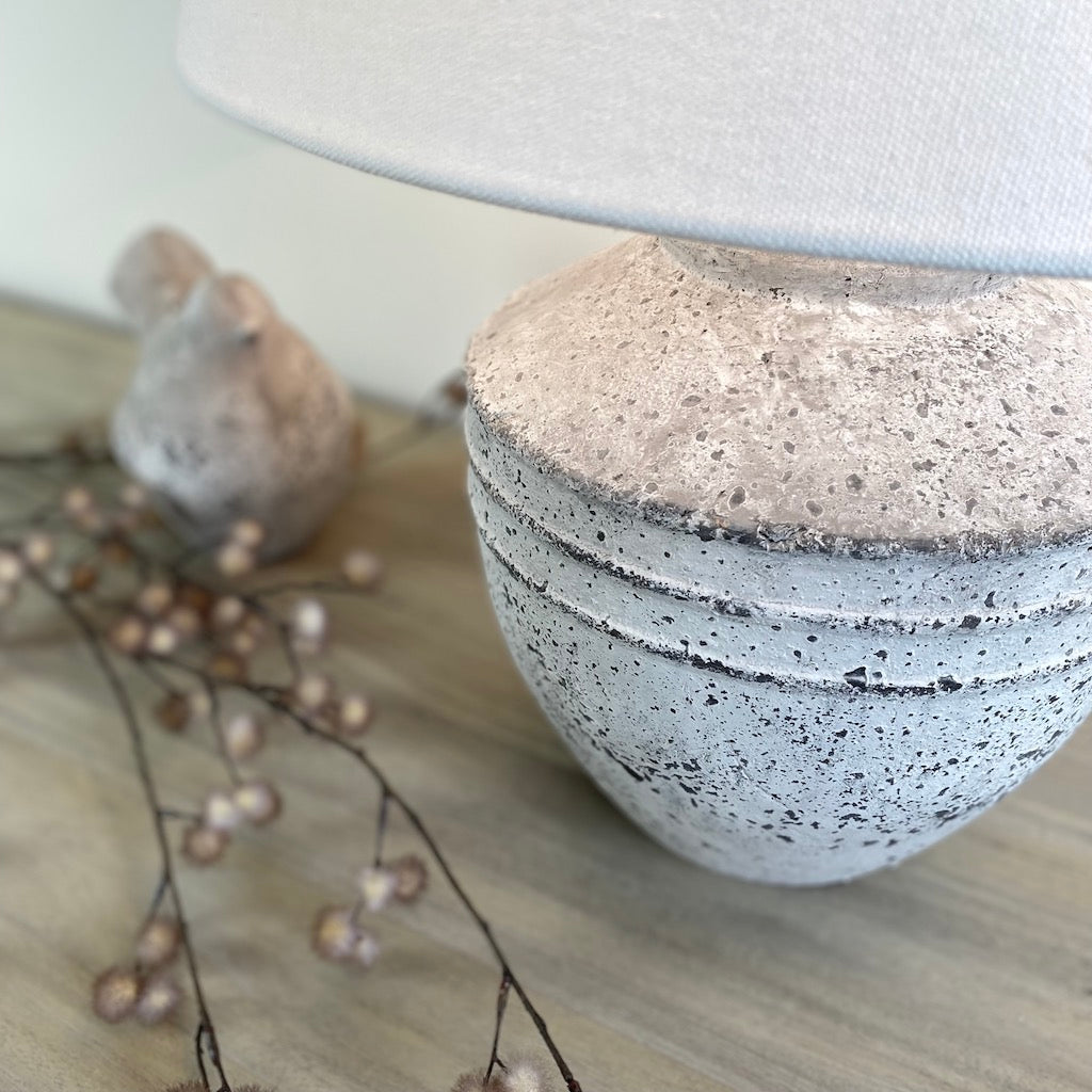 Concrete Grey Table Lamp