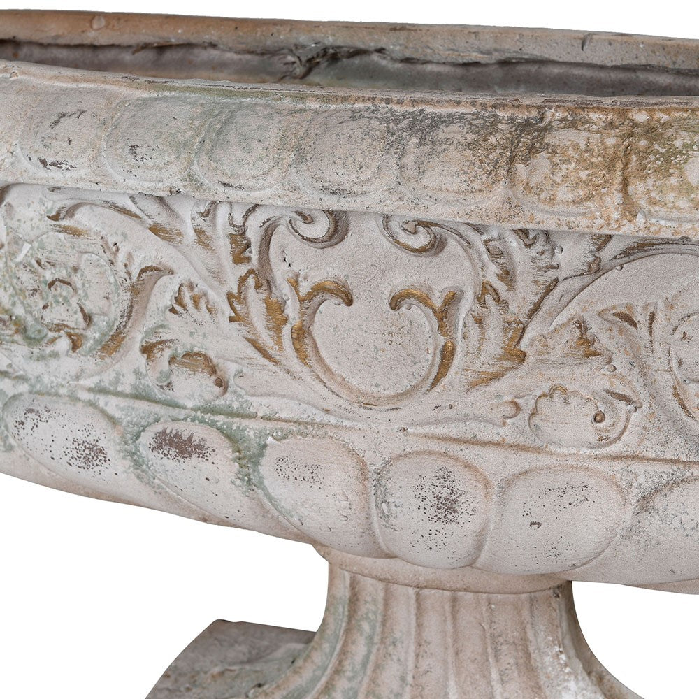 Large Wide Ornate Planter