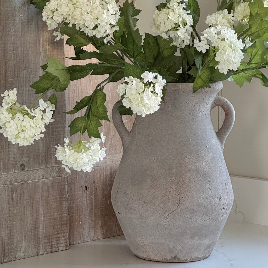 Rustic Terracotta Urn With Handles