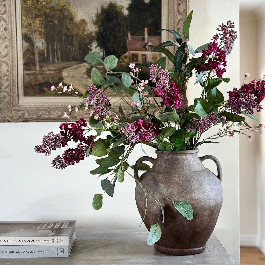 Faux Vintage Lilac Arrangement