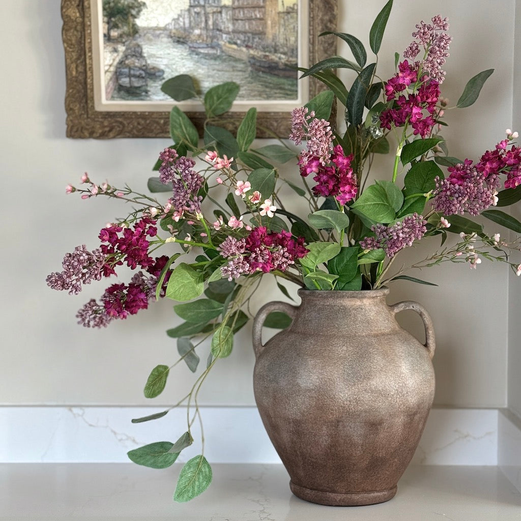 Faux Vintage Lilac Arrangement