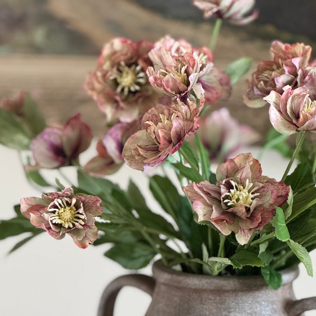 Faux Hellebore Spray