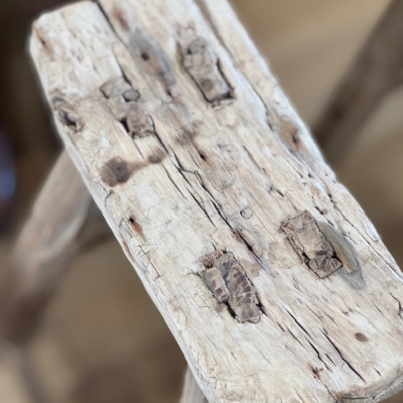 Vintage Reclaimed Wood Stool