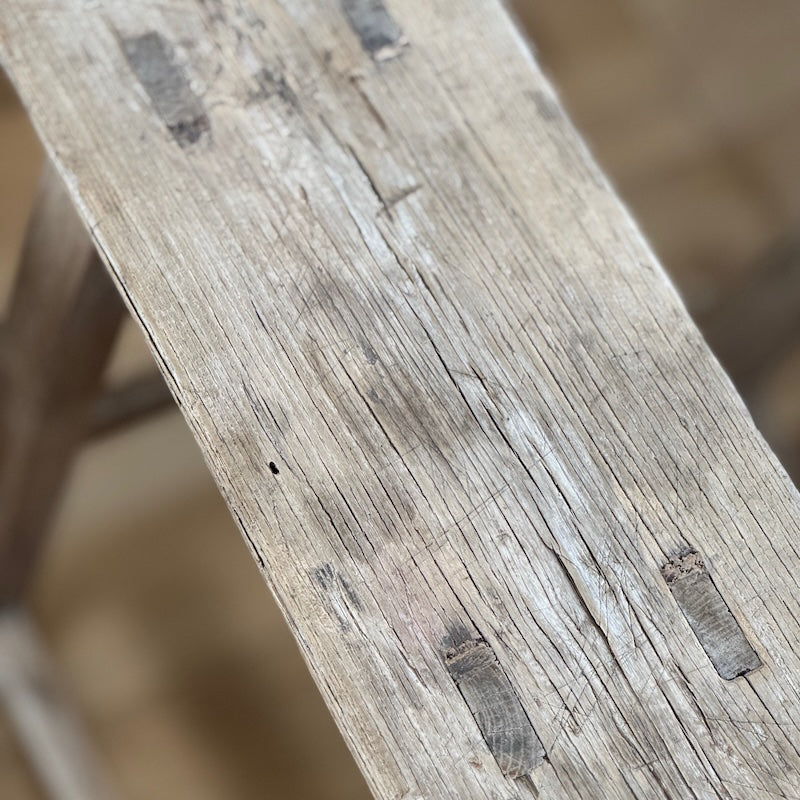 Vintage Reclaimed Wood Stool