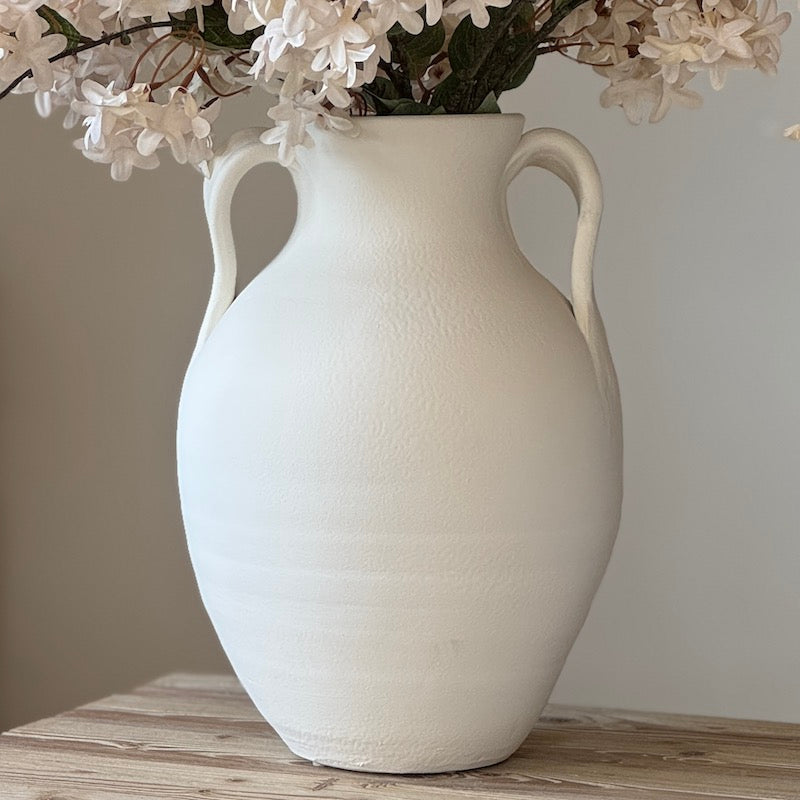 Amphora Warm White Vase