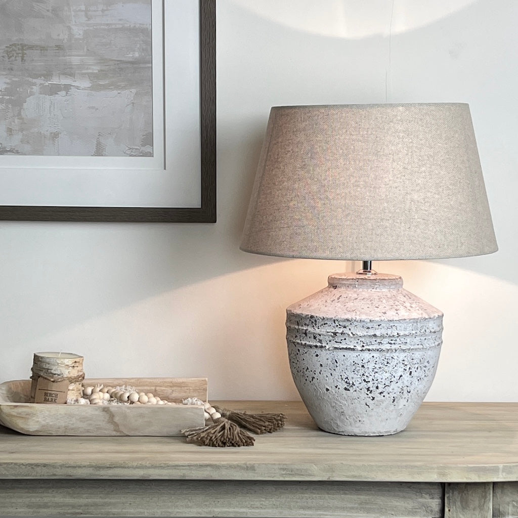 Concrete Grey Table Lamp