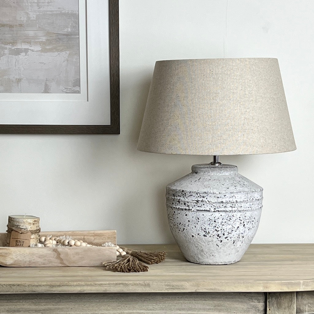 Concrete Grey Table Lamp