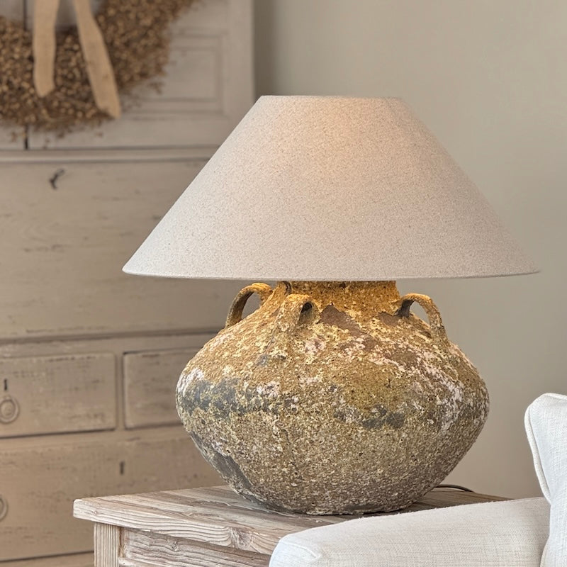 Rustic Aged Amphora Table Lamp