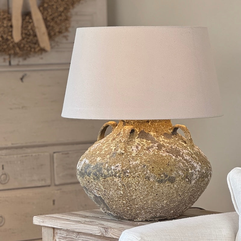 Rustic Aged Amphora Table Lamp