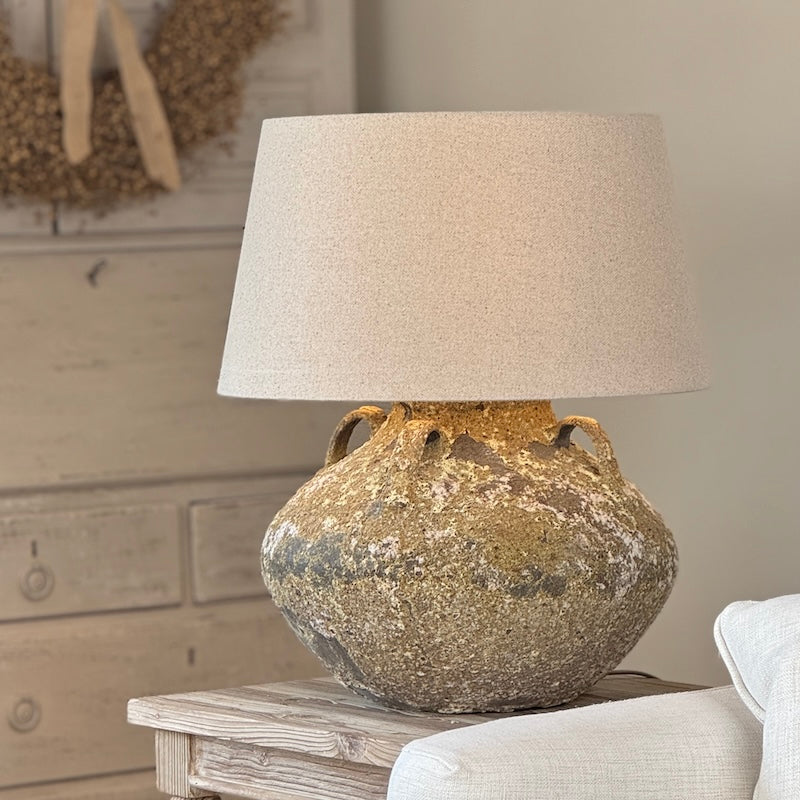 Rustic Aged Amphora Table Lamp