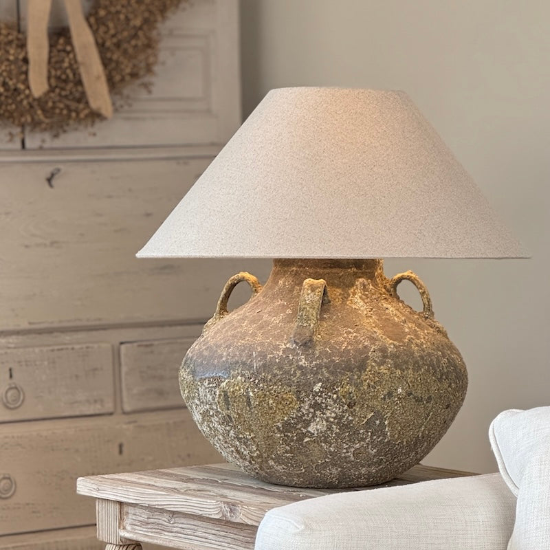 Rustic Aged Amphora Table Lamp