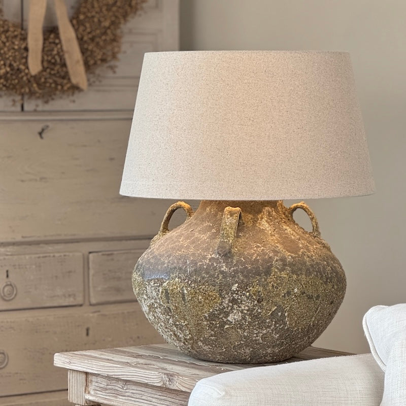 Rustic Aged Amphora Table Lamp