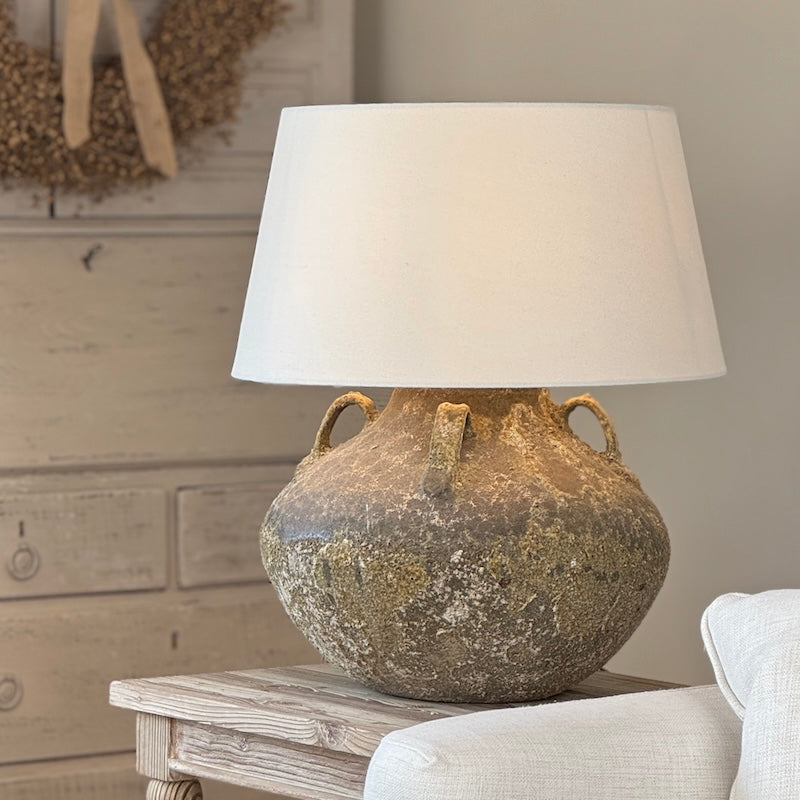 Rustic Aged Amphora Table Lamp