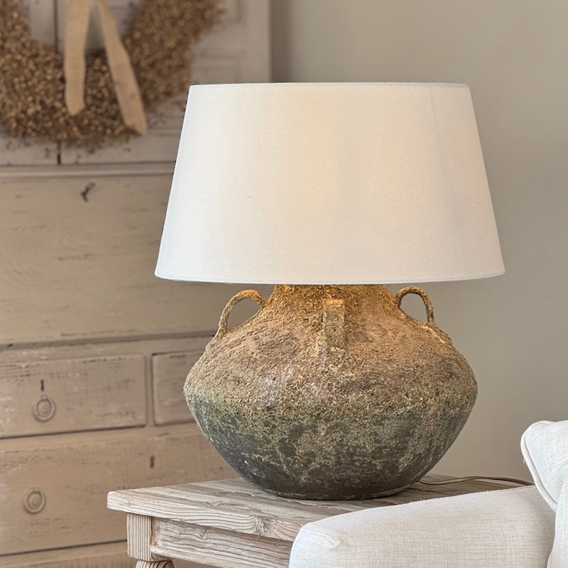 Rustic Aged Amphora Table Lamp