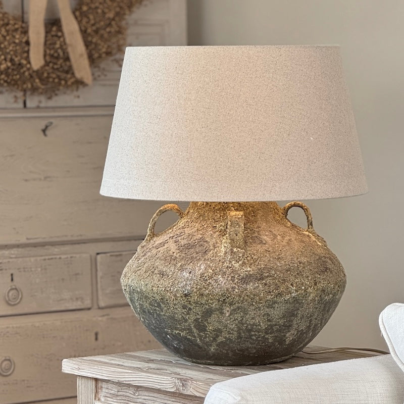 Rustic Aged Amphora Table Lamp