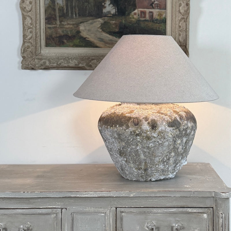 Rustic Aged Finish Table Lamp (IS019)