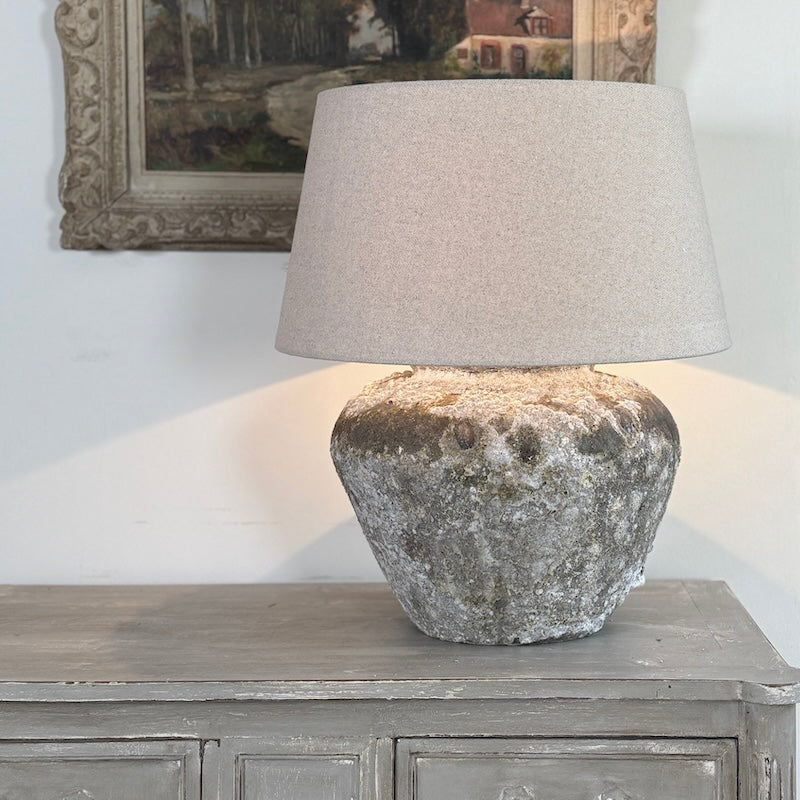 Rustic Aged Finish Table Lamp (IS019)