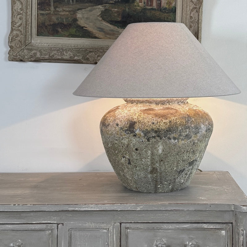 Rustic Aged Finish Table Lamp (IS020)