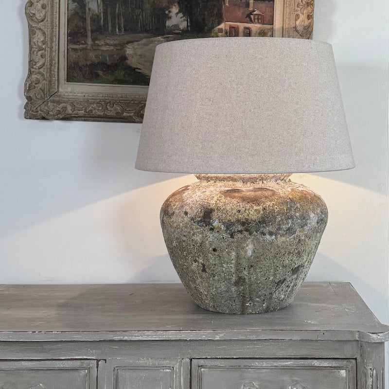 Rustic Aged Finish Table Lamp (IS020)