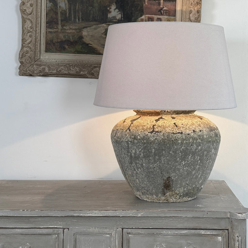 Rustic Aged Finish Table Lamp (IS021)