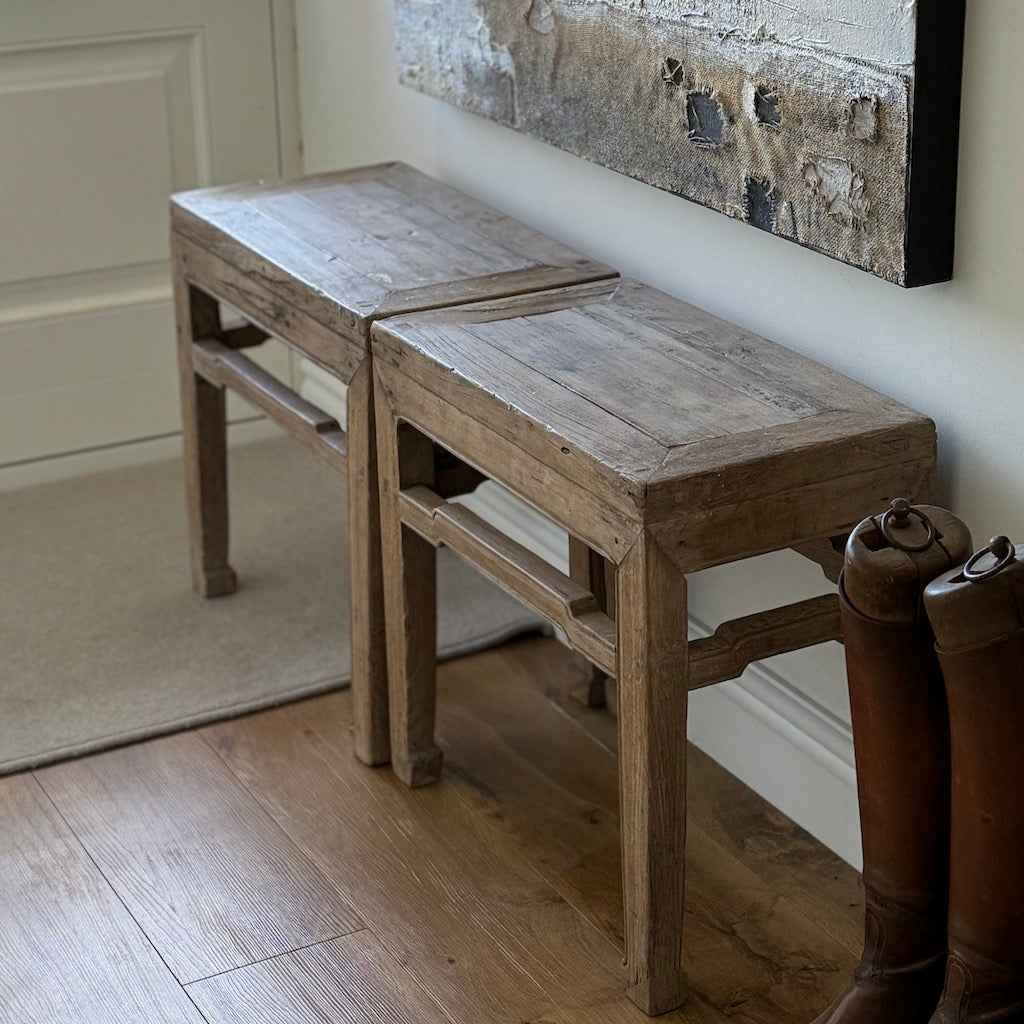 Chinese Antique Low Table Set 2