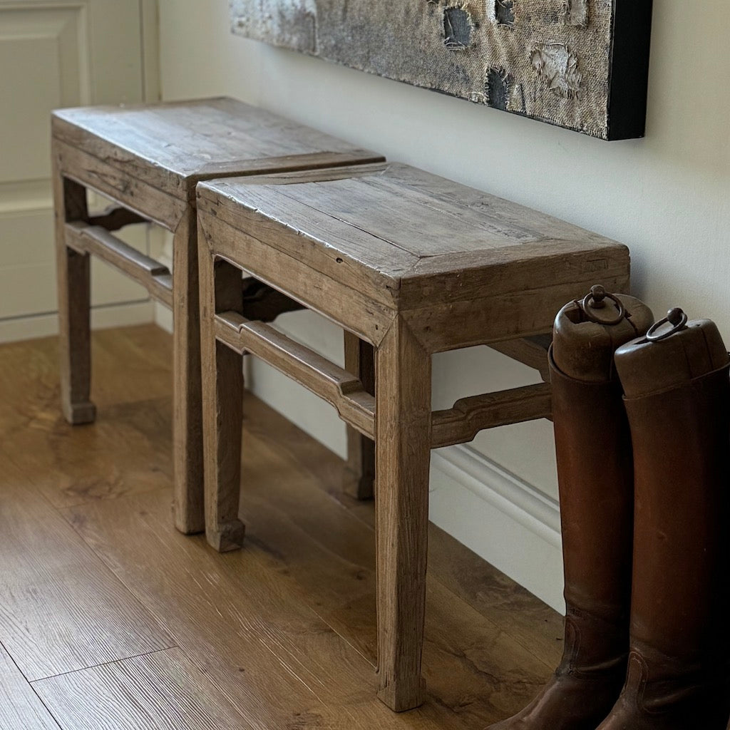 Chinese Antique Low Table Set 2