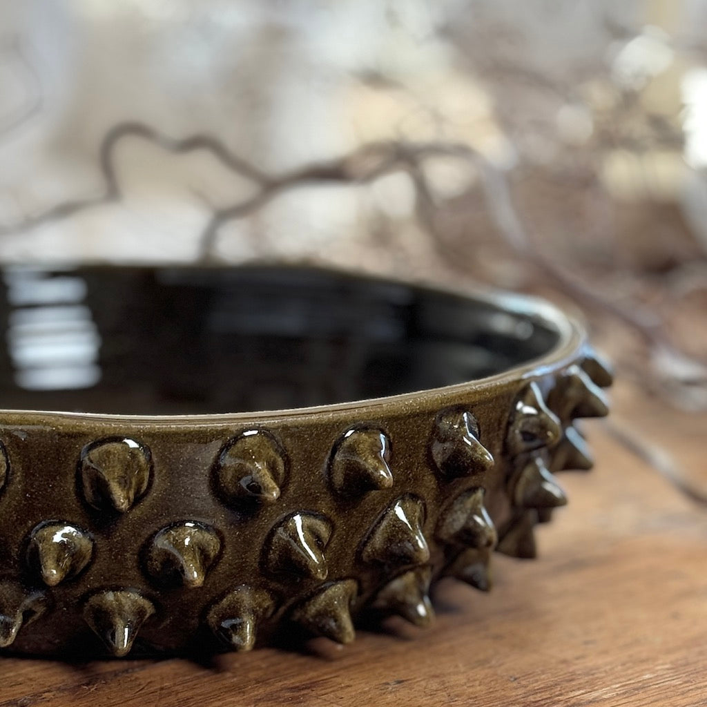 Olive Brown Conker Bowl