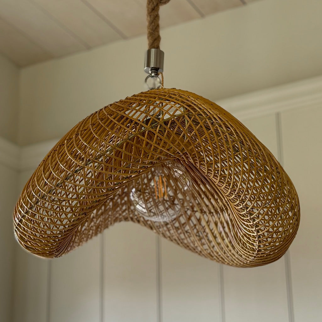 Natural Rattan Cloud Pendant Shade