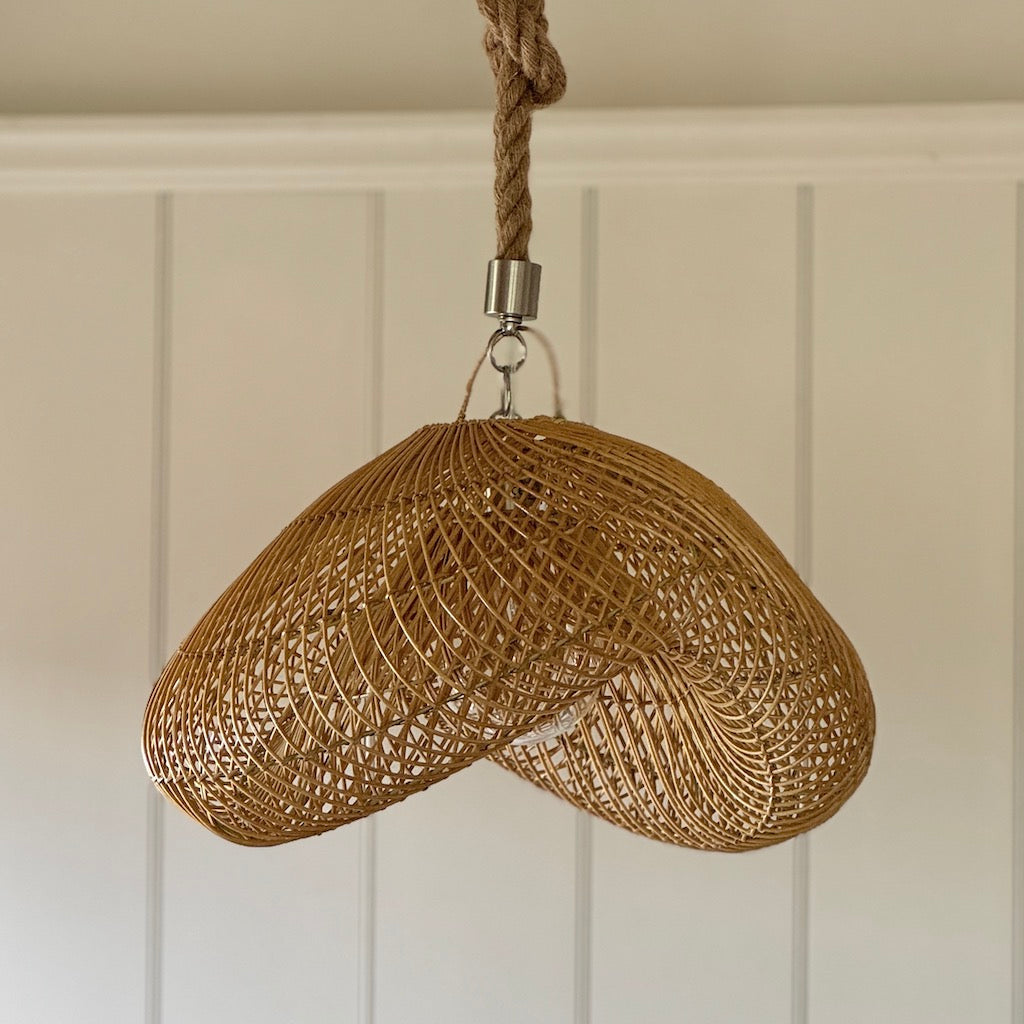 Natural Rattan Cloud Pendant Shade