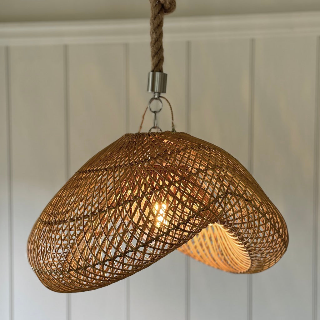 Natural Rattan Cloud Pendant Shade