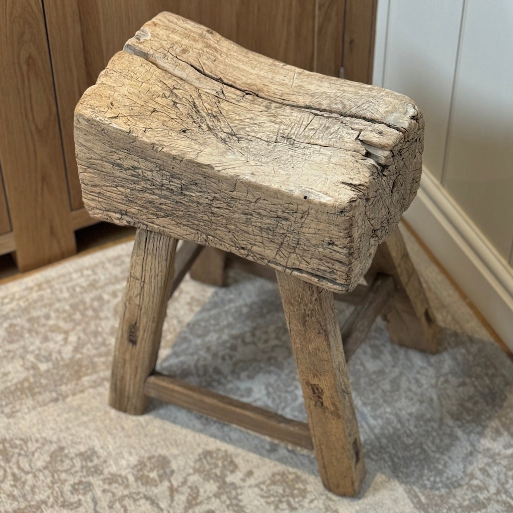 Antique Chinese Reclaimed Wood Stool