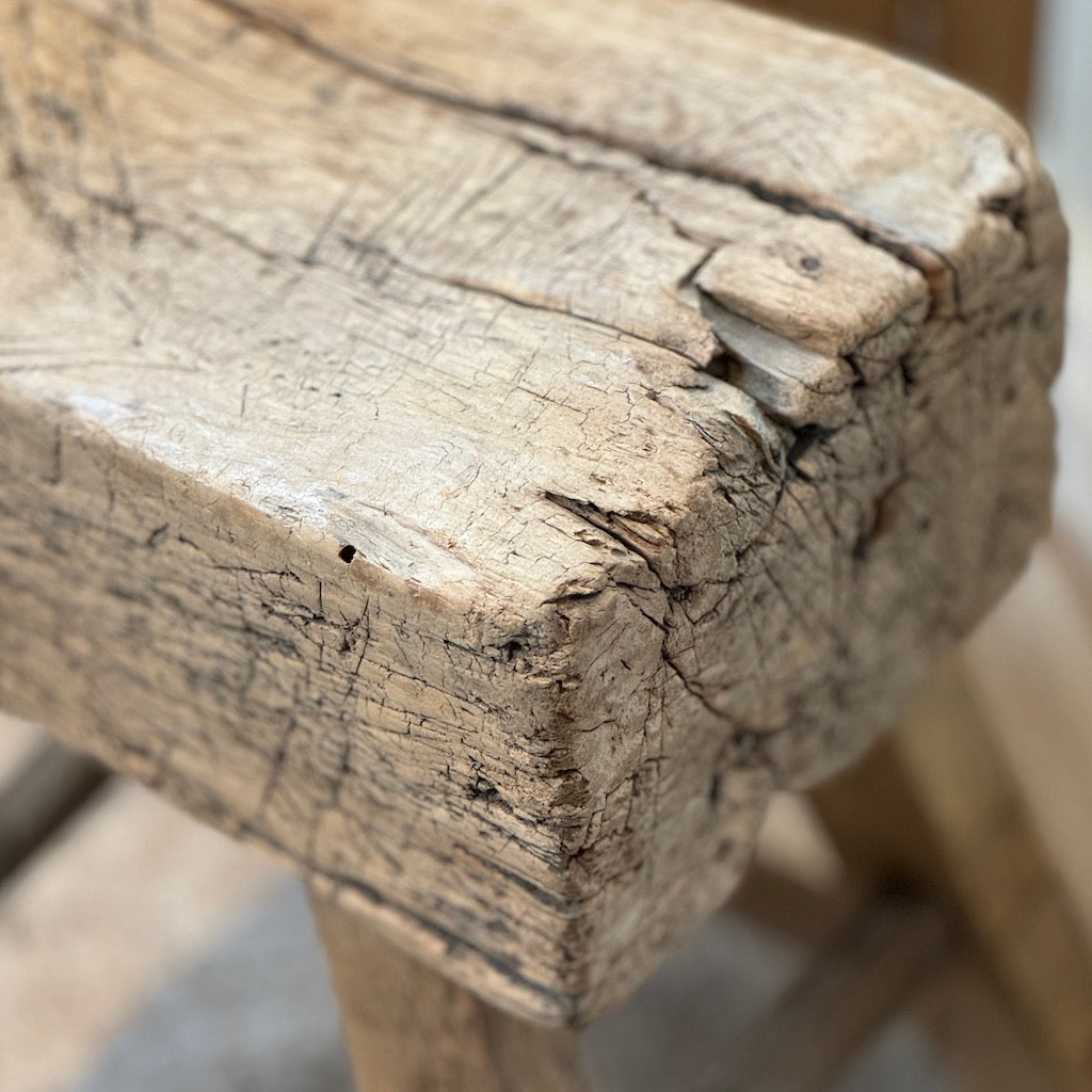 Antique Chinese Reclaimed Wood Stool