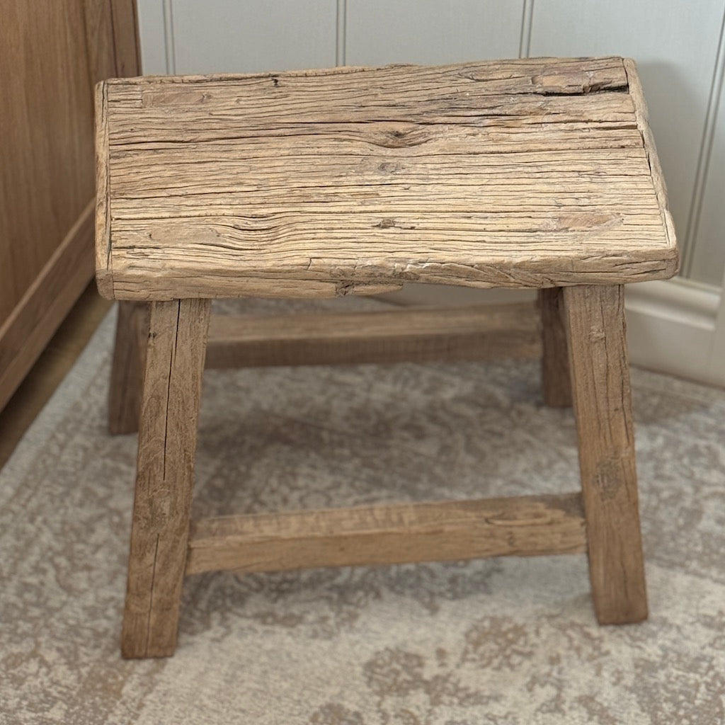 Vintage Chinese Reclaimed Wood Side Table