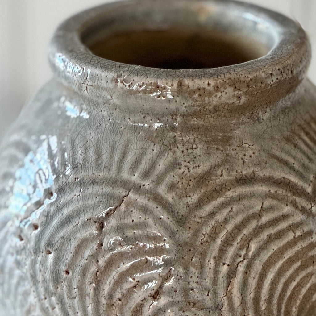 Sophia Stoneware Distressed Vase