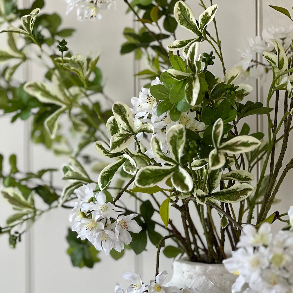 Faux Crisp Green Blossom Bouquet 