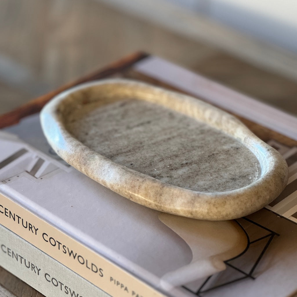 Natural Marble Catchall Tray