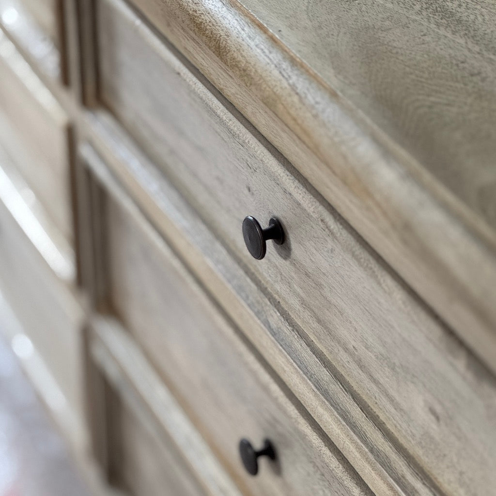 Chest Of Six Drawers Bleached Mahogany