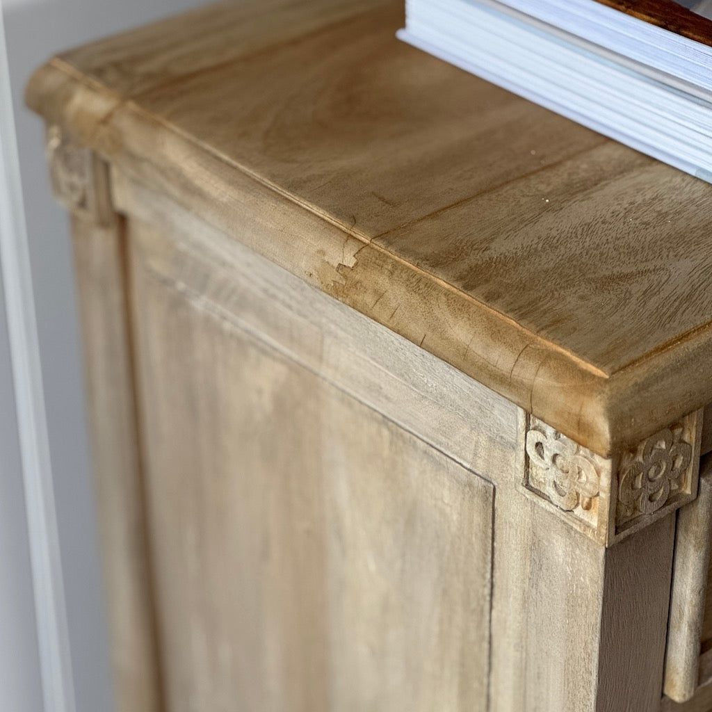 Chest Of Six Drawers Bleached Mahogany