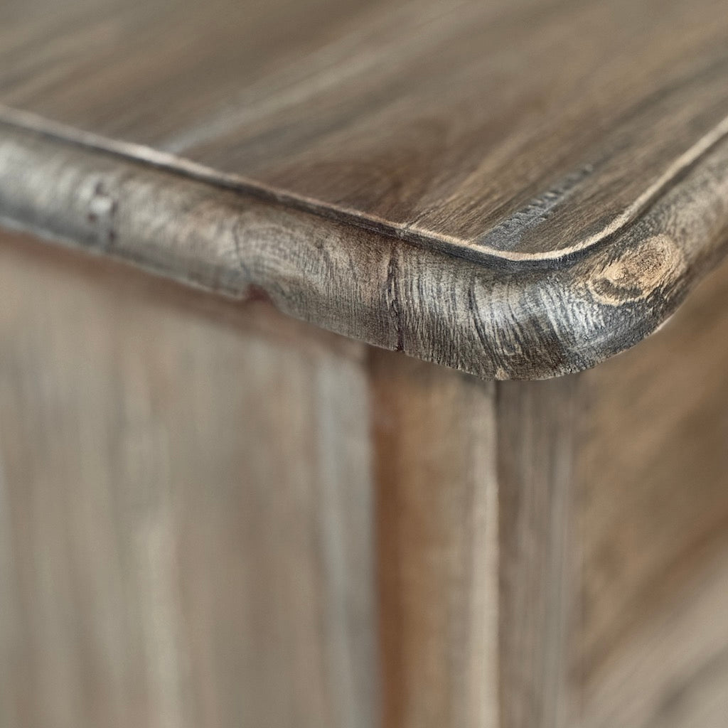 Stained Bleached Mahogany Chest of Drawers