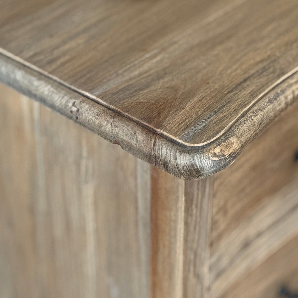 Stained Bleached Mahogany Chest of Drawers