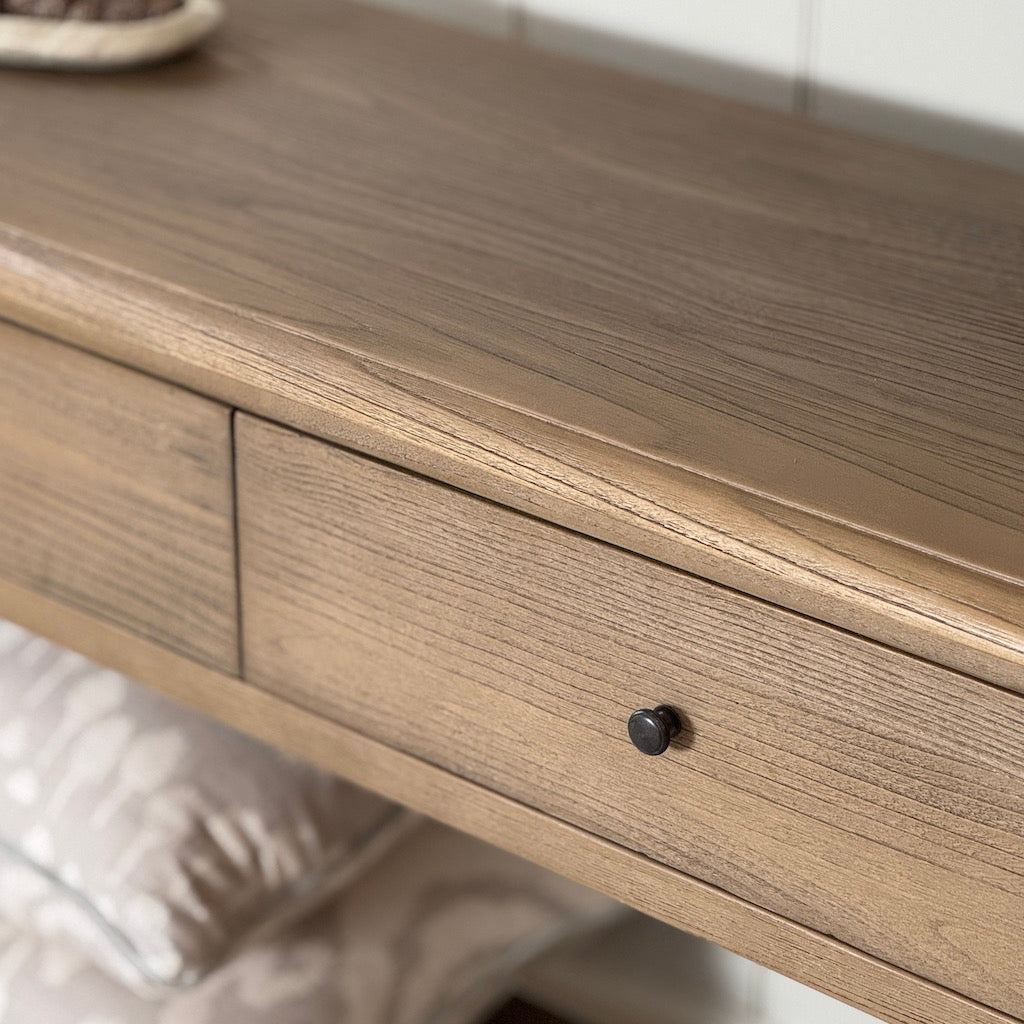 Carrie Large Oak Sofa Table