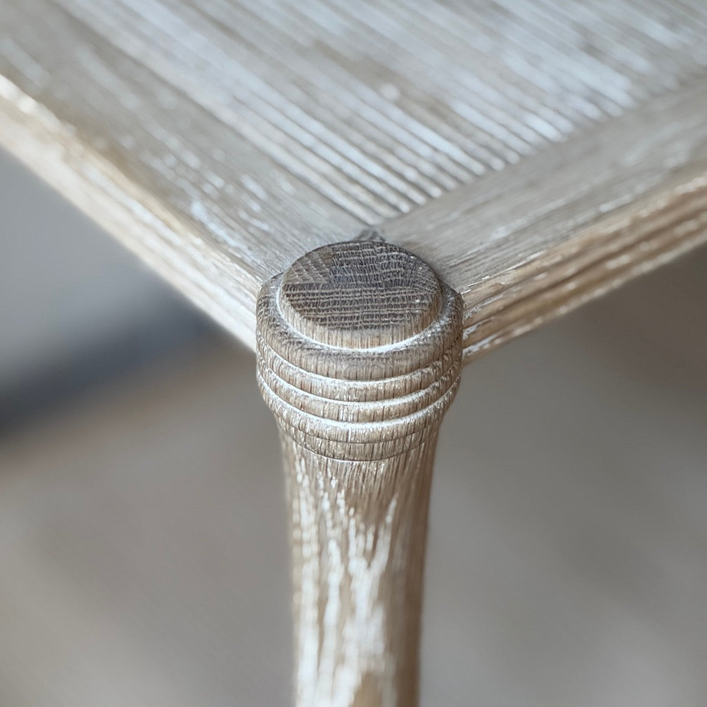 Oak 3 Tier Console Table