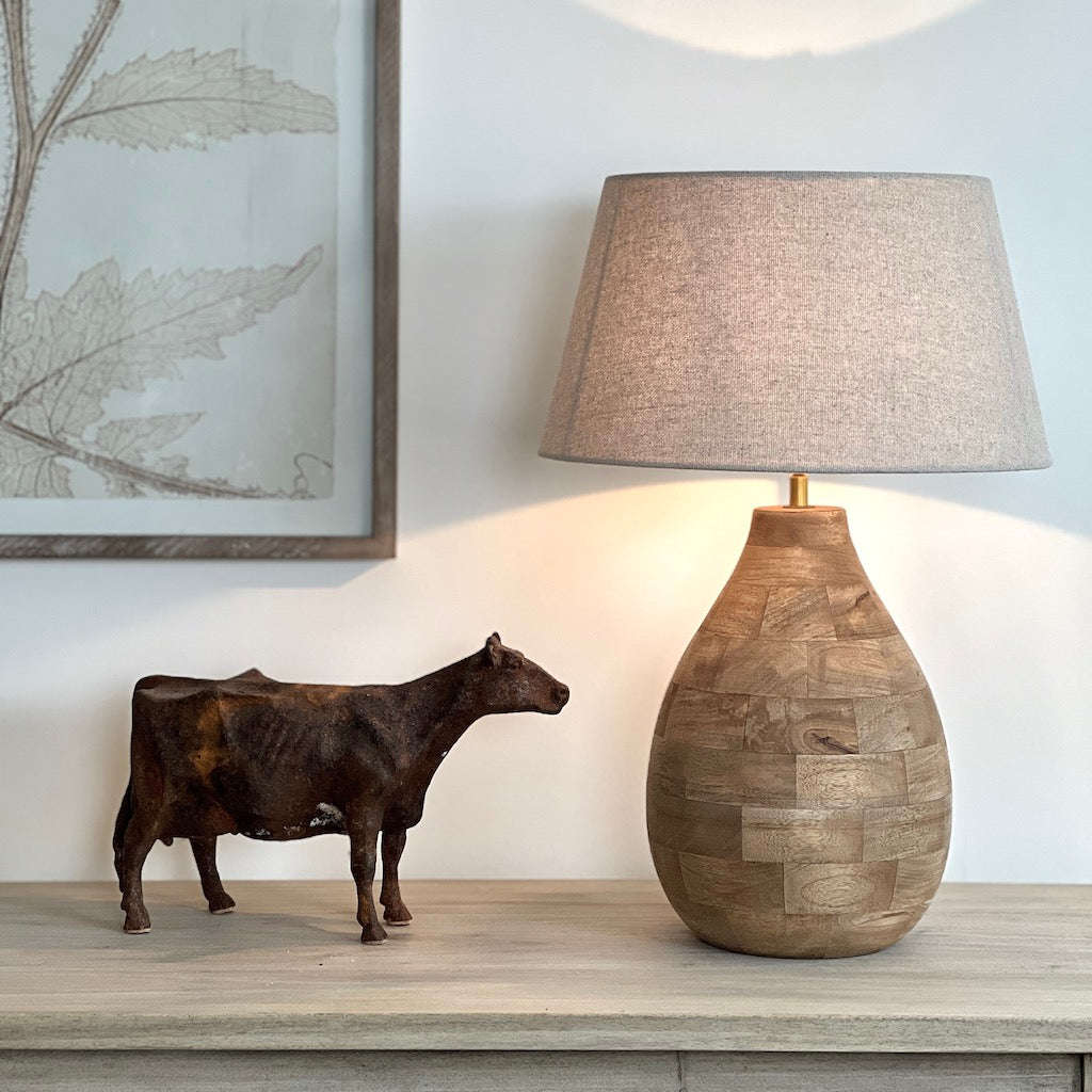 Holey Wooden Table Lamp