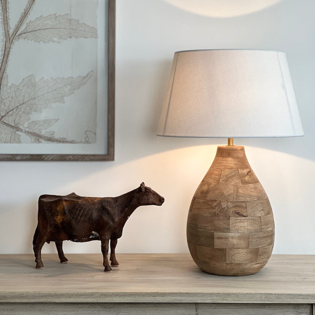 Holey Wooden Table Lamp