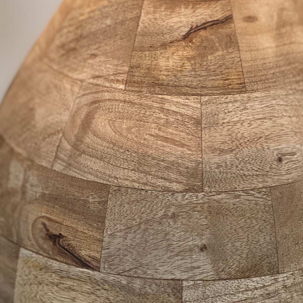 Holey Wooden Table Lamp